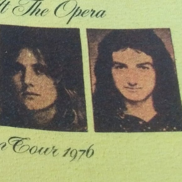 Vintage Rare Queen Band A Night At The Opera Australian Tour 1976 OS T-shirt - Picture 5 of 13